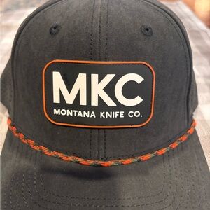 Montana Knife Company hat! Black and orange.